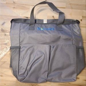 NEW Norwex Exclusive Consultant Tote Bag Gray Zipper